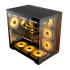 PC POWER DARK WOOD Casing With 10 FANS 